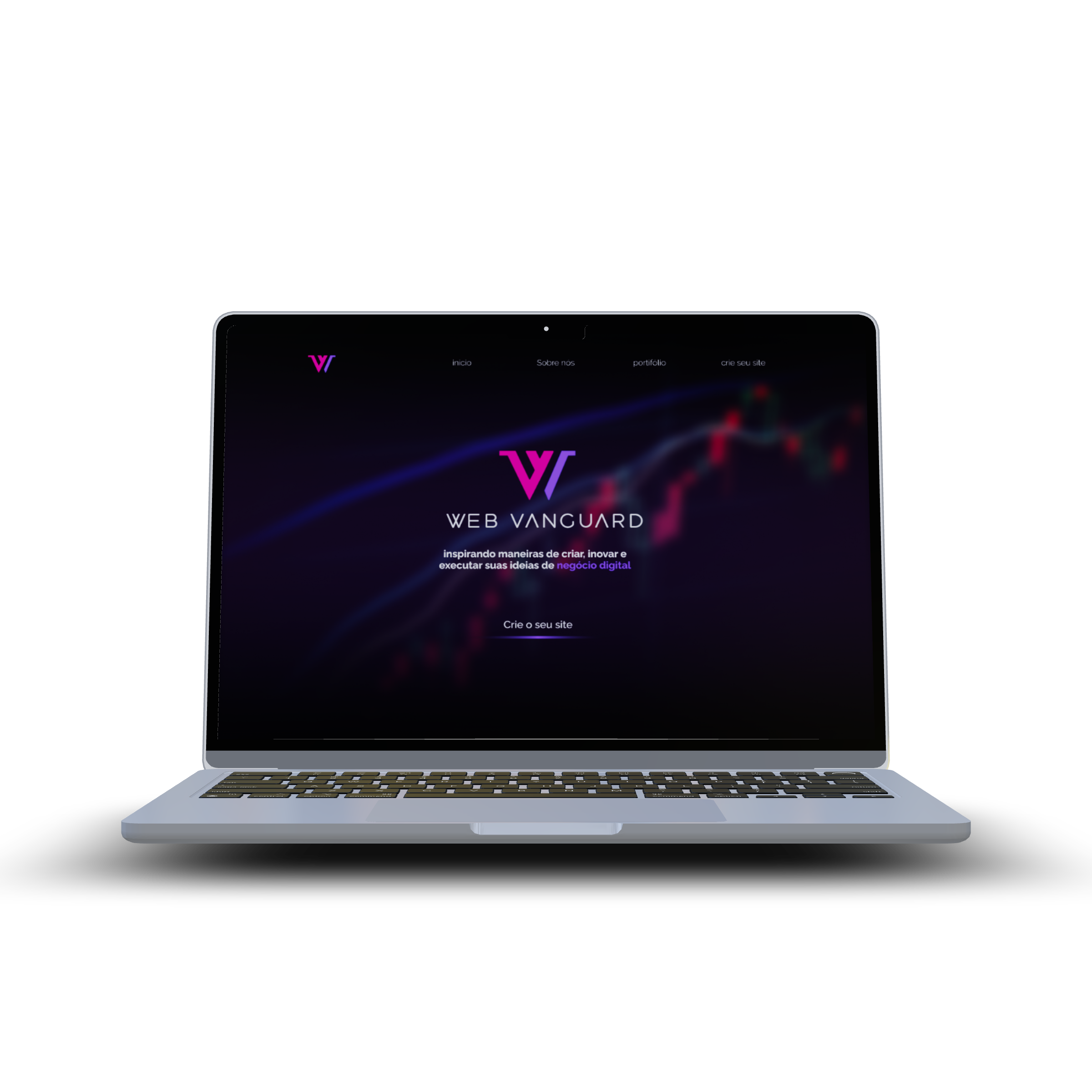 Monitor com o site da web vanguard